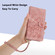 iPhone XS Max Tulips Embossed Leather Phone Case with Lanyard - Pink