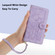 iPhone XS Max Tulips Embossed Leather Phone Case with Lanyard - Purple