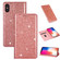 iPhone XS Max Ultrathin Glitter Magnetic Horizontal Flip Leather Case with Holder & Card Slots - Rose Gold