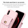 iPhone XS Max Vertical Metal Buckle Wallet Rhombic Leather Phone Case - Pink