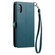 iPhone XS Max Wallet Multi-card Slot Leather Phone Case with Lanyard - Green