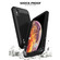 iPhone XS Max Waterproof Dustproof Shockproof Aluminum Alloy + Tempered Glass + Silicone Case - Black