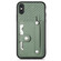 iPhone XS Max Wristband Kickstand Card Wallet Back Cover Phone Case with Tool Knife - Green