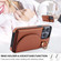 iPhone XS Max YM007 Ring Holder Card Bag Skin Feel Phone Case - Brown