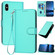 iPhone XS Max YX0070 Carbon Fiber Buckle Leather Phone Case with Lanyard - Light Blue