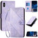 iPhone XS Max YX0080 Grid Butterfly Embossed Pattern Flip Leather Phone Case with Lanyard - Light Purple