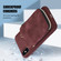 iPhone XS Max Zipper Card Bag Back Cover Phone Case - Wine Red