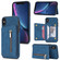 iPhone XS Max Zipper Card Holder Phone Case - Blue