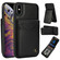 iPhone X / XS AwQuer Vertical Flip Card Bag Holder Leather Phone Case - Black