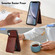 iPhone X / XS AwQuer Vertical Flip Card Bag Holder Leather Phone Case - Brown