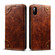 iPhone X / XS Baroque Simple Horizontal Flip Leather Case, with Holder & Card Slots & Wallet - Light Brown