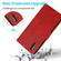 iPhone X / XS Calf Texture 2 in 1 Detachable Magnetic Back Cover Horizontal Flip Leather Case with Holder & Card Slots & Wallet & Photo Frame - Red