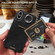 iPhone X / XS Calf Texture Card Slot Ring Holder Phone Case - Black