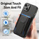 iPhone X / XS Carbon Fiber Fold Stand Elastic Card Bag Phone Case - Black