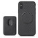 iPhone X / XS Carbon Fiber Leather Card Magsafe Magnetic Phone Case - Black
