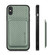 iPhone X / XS Carbon Fiber Leather Card Magsafe Magnetic Phone Case - Green