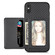 iPhone X / XS Carbon Fiber Magnetic Card Bag Phone Case - Black