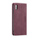 iPhone X / XS CaseMe-013 Multifunctional Retro Frosted Horizontal Flip Leather Case with Card Slot & Holder & Wallet - Wine Red