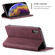 iPhone X / XS CaseMe-013 Multifunctional Retro Frosted Horizontal Flip Leather Case with Card Slot & Holder & Wallet - Wine Red