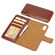 iPhone X / XS Crazy Horse Texture Detachable Magnetic Back Cover Horizontal Flip Leather Case with Holder & Card Slots & Photo Frame & Wallet - Brown