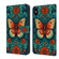 iPhone X / XS Crystal Painted Leather Phone case - Flower Butterfly