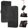 iPhone X / XS Cubic Skin Feel Flip Leather Phone Case - Black