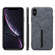 iPhone X / XS Denior DV Elastic Card PU Back Cover Phone Case - Grey