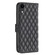iPhone X / XS Diamond Lattice Wallet Leather Flip Phone Case - Black