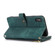 iPhone X / XS Dream 9-Card Wallet Zipper Bag Leather Phone Case - Green