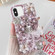iPhone X / XS Handmade Butterfly Diamond Inlay PC Phone Case - Pink