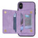 iPhone X / XS Line Card Holder Phone Case - Purple