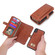 iPhone X / XS Multi-functional Zipper Wallet Leather Phone Case - Brown