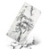 iPhone X / XS Oil Embossed 3D Drawing Leather Phone Case - Words Marble