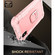 iPhone X / XS PC + Rubber 3-layers Shockproof Protective Case with Rotating Holder - Rose Gold