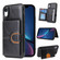 iPhone X / XS PU + TPU + PC Shockproof Back Cover Case with Card Slot & Holder - Black