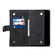 iPhone X / XS Retro Frosted Horizontal Flip Leather Case with Holder & Card Slot & Wallet & Zipper Pocket & Lanyard - Black