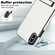 iPhone X / XS Retro Leather Invisible Stand MagSafe Phone Case - White