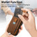 iPhone X / XS Retro Magsafe Cross Leather Pull-Out Card Bag Back Phone Case - Brown