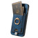 iPhone X / XS Retro Splitable Magnetic Card Bag Leather Phone Case - Blue