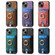 iPhone X / XS Retro Splitable Magnetic Card Bag Leather Phone Case - Blue