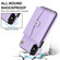 iPhone X / XS RFID Card Slot Phone Case with Long Lanyard - Purple