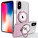 iPhone X / XS Rotation MagSafe Holder Gradient Glitter TPU Phone Case - Pink