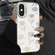 iPhone X / XS Silver Painting PC Hybrid TPU Phone Case - Hollow Tulips White