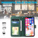iPhone X / XS Skin Feel Business Horizontal Flip PU Leather Case with Holder & Multi-Card Slots & Wallet & Lanyard & Photo Frame - Green