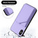 iPhone X / XS Skin Feel Four Card Slots Phone Case with Wrist Strap - Purple
