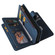 iPhone X / XS Skin Feel PU + TPU Horizontal Flip Leather Case with Holder & 15 Cards Slot & Wallet & Zipper Pocket & Lanyard - Blue