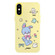 iPhone X / XS Skin Feeling Jelly TPU Hybrid PC Phone Case - Blue Rabbit Yellow