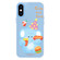 iPhone X / XS Skin Feeling Jelly TPU Hybrid PC Phone Case - Elephant Burger Blue