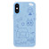 iPhone X / XS Skin Feeling Jelly TPU Hybrid PC Phone Case - Line Puppy Blue