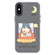 iPhone X / XS Skin Feeling Jelly TPU Hybrid PC Phone Case - Night Training Cat Black